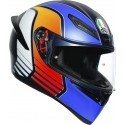 Agv casco integrale K1 Multi Power Matt Dark - Blue/Orange/White