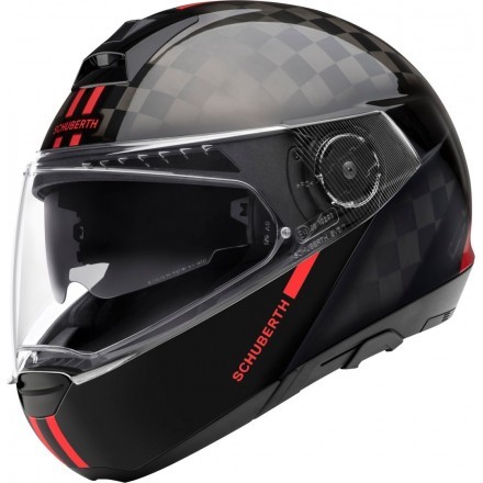 Schuberth casco modulare C4 Pro Carbon - Fusion Red