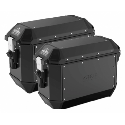 Givi coppia di valigie laterali MONOKEY® Trekker Alaska in alluminio nero 36 lt
