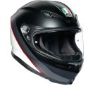 Agv casco integrale K6 Multi Minimal Pure Matt - Black/White/Red - taglia L