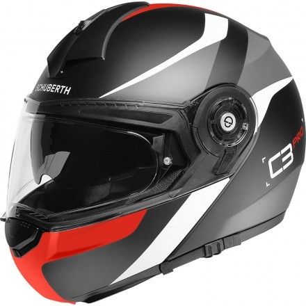 Schuberth C3 pro flip up helmet - Sestante Red