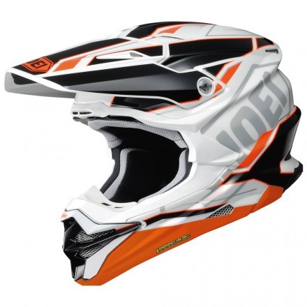 Shoei casco motocross VFX-WR Allegiant - Nero Arancione TC-8