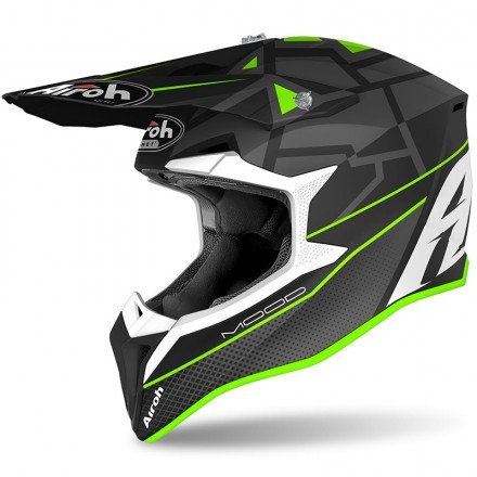 Airoh Wraap Mood cross helmet - Green Matt