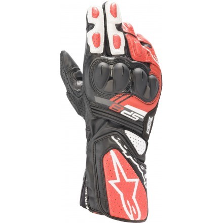 Alpinestars guanto pista uomo SP-8 V3 - Black White Bright Red