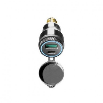 Cellularline Interphone adattatore DIN presa USB & Type C 2