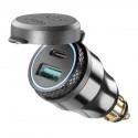 Cellularline Interphone adattatore DIN presa USB & Type C