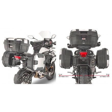 Givi portavaligie laterale PL8711 specifico per Benelli TRK502 X