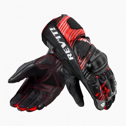 Rev'it guanti uomo Apex  - 2150 Neon Red - Black