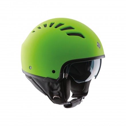 Tucano Urbano casco jet El'Fresh - Verde lime opaco