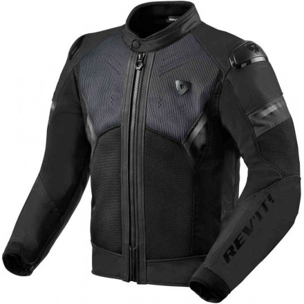 Rev'it giubbotto in pelle uomo Mantis 2 H2O - 1050 Black Antracite