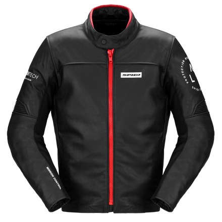 Spidi giubbotto in pelle uomo Genesis - 014 Black/Red