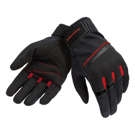 Tucano Urbano guanto unisex Penna mesh - Nero/Rosso
