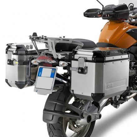 Givi portavaligie laterale PL684CAM specifico per valigie Trekker Outback